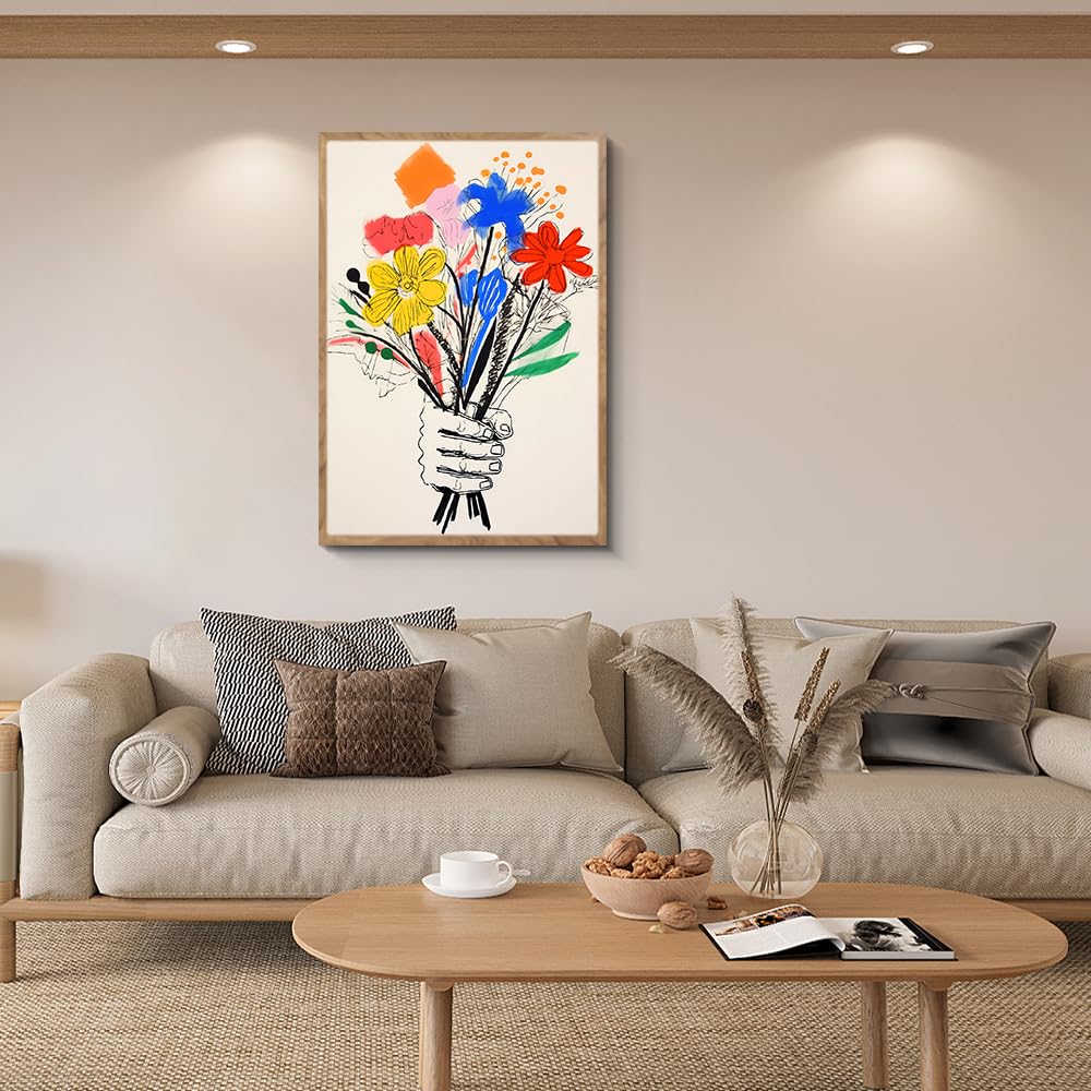 Amazon.co.jp: 阪画屋 ピカソ 「花束を持つ手」風 アートパネル アート